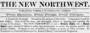 Description of The New Northwest from an 1872 paper.